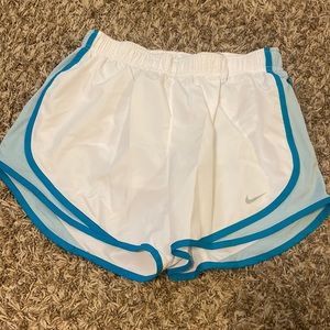 White nike athletic shorts